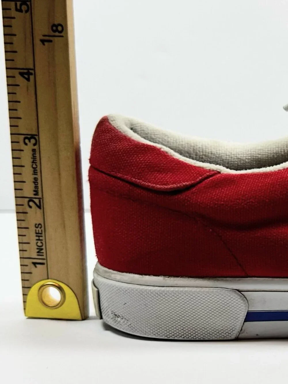 Polo By Ralph Lauren Red Humberto Canvas Sneakers Men's Sizez 9.5D Preppy Casual